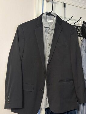 Tommy Hilfiger Boys Suit Size 14 with Calvin Klein Dress Shirt